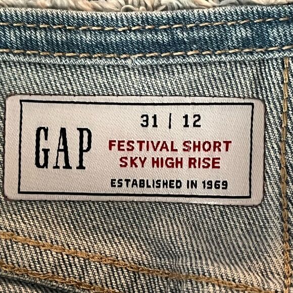Gap Sky High Rise Denim Shorts - Picture 5 of 8